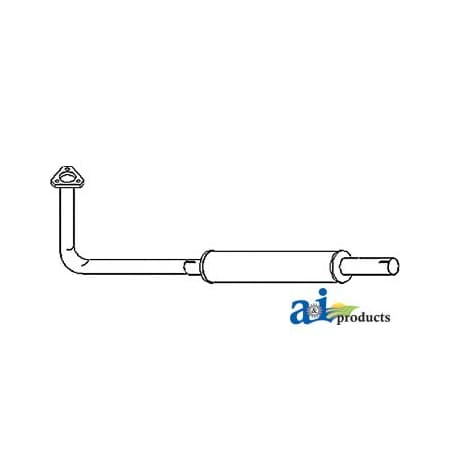 A & I Products MUFFLER 63" x20.5" x5" A-MF3610